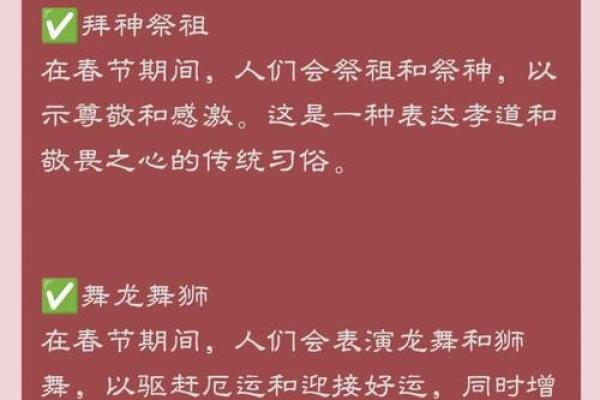 春节：辞旧迎新，感悟民俗习惯