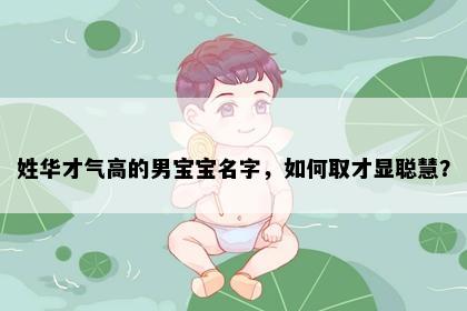 姓华才气高的男宝宝名字，如何取才显聪慧？