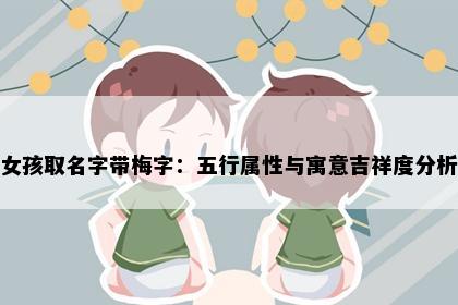 女孩取名字带梅字：五行属性与寓意吉祥度分析