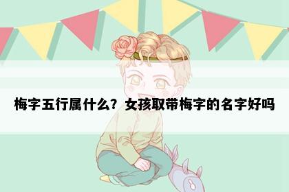 梅字五行属什么？女孩取带梅字的名字好吗