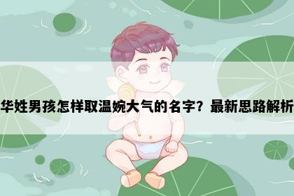 华姓男孩怎样取温婉大气的名字？最新思路解析