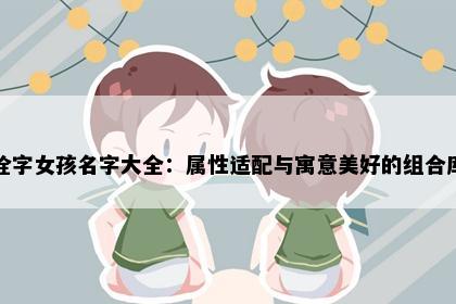 诠字女孩名字大全：属性适配与寓意美好的组合库
