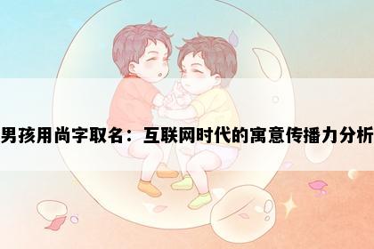 男孩用尚字取名：互联网时代的寓意传播力分析