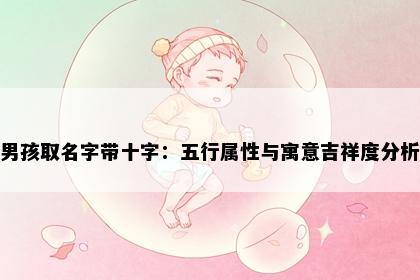 男孩取名字带十字：五行属性与寓意吉祥度分析