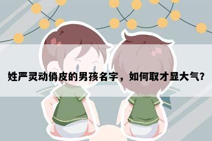 姓严灵动俏皮的男孩名字，如何取才显大气？